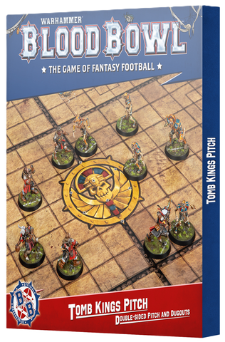Blood Bowl - Tomb Kings Team Pitch and Dugouts