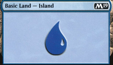 Island Basic Land MTG - random art