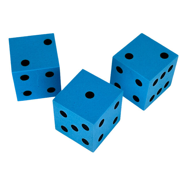 Chessex Square Cornered 25mm Foam Dice
