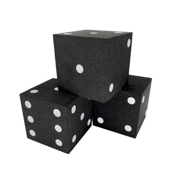 Chessex 50mm Foam Square Cornered w/Pips Black/white