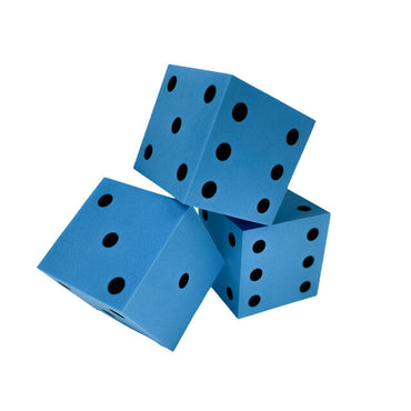 Chessex Square Cornered 50mm Foam Dice (blue)
