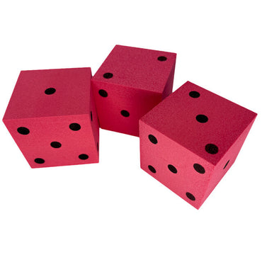 Chessex Square Cornered 50mm Foam Dice (red)