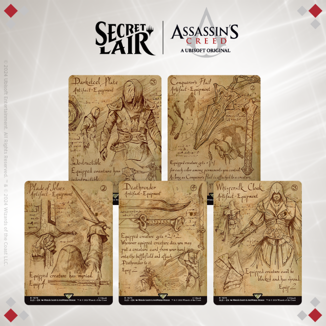 Secret Lair x Assassin’s Creed: Da Vinci’s Designs - Rainbow Foil Edition