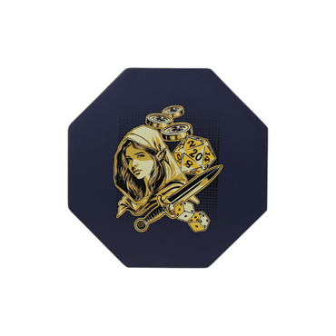 LPG Essentials - Dice Arena / Premium Dice Tray (Vibrant Blue - Brass)
