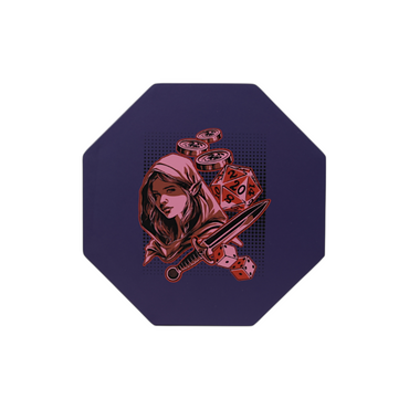 LPG Essentials - Dice Arena / Premium Dice Tray (Deep Blue - Burnt Burgundy)