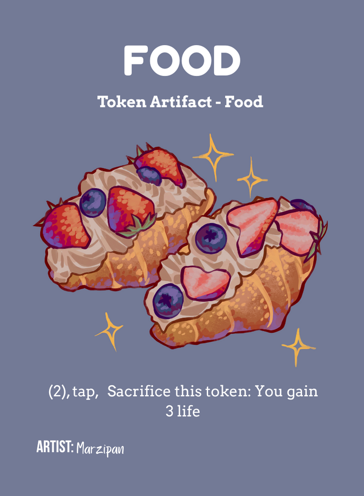 Food Token (Croissant) - By Marzipan