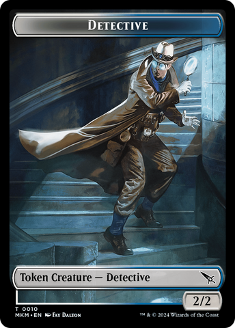 Detective // Human Double-Sided Token [Murders at Karlov Manor Tokens]