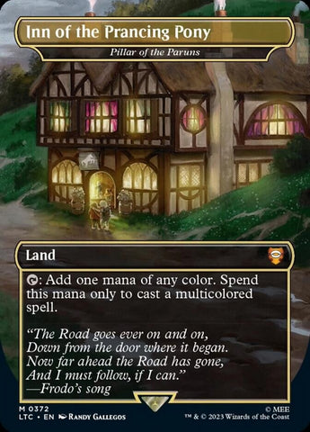 Inn of the Prancing Pony - Pillar of the Paruns (Borderless) [The Lord of the Rings: Tales of Middle-Earth Commander]