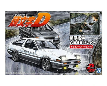 1/24 INITIAL-D FUJIWARA TAKUMI AE86 TRUENO (PROJECT-D Ver.) with Figure