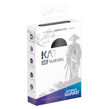 Ultimate Guard Japanese Size Katana Sleeves (60ct) (Black)