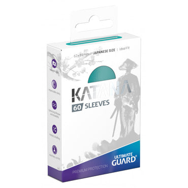 Ultimate Guard Japanese Size Katana Sleeves (60ct) (Turquoise)