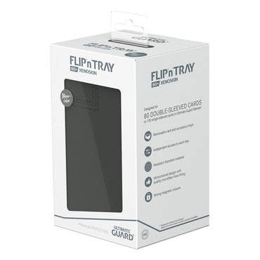 Ultimate Guard Flip n Tray 80+ XenoSkin Monocolor Deck Box (Grey)