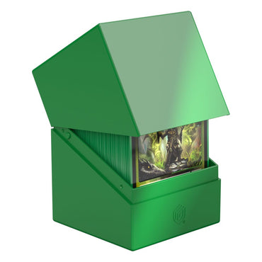 Ultimate Guard 100+ Solid Colour Boulder Deck Case (Solid Green)
