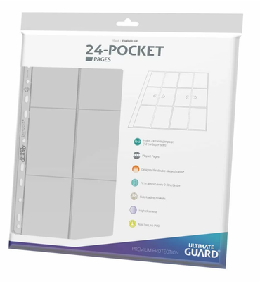 Ultimate Guard 24-Pocket QuadRow Side-Loading Pages (10pc)
