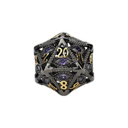 LPG Dice Set: Scaled Eye - Black/Gold