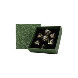 LPG Dice Set: Clockwork Sun - Tarnished Gold