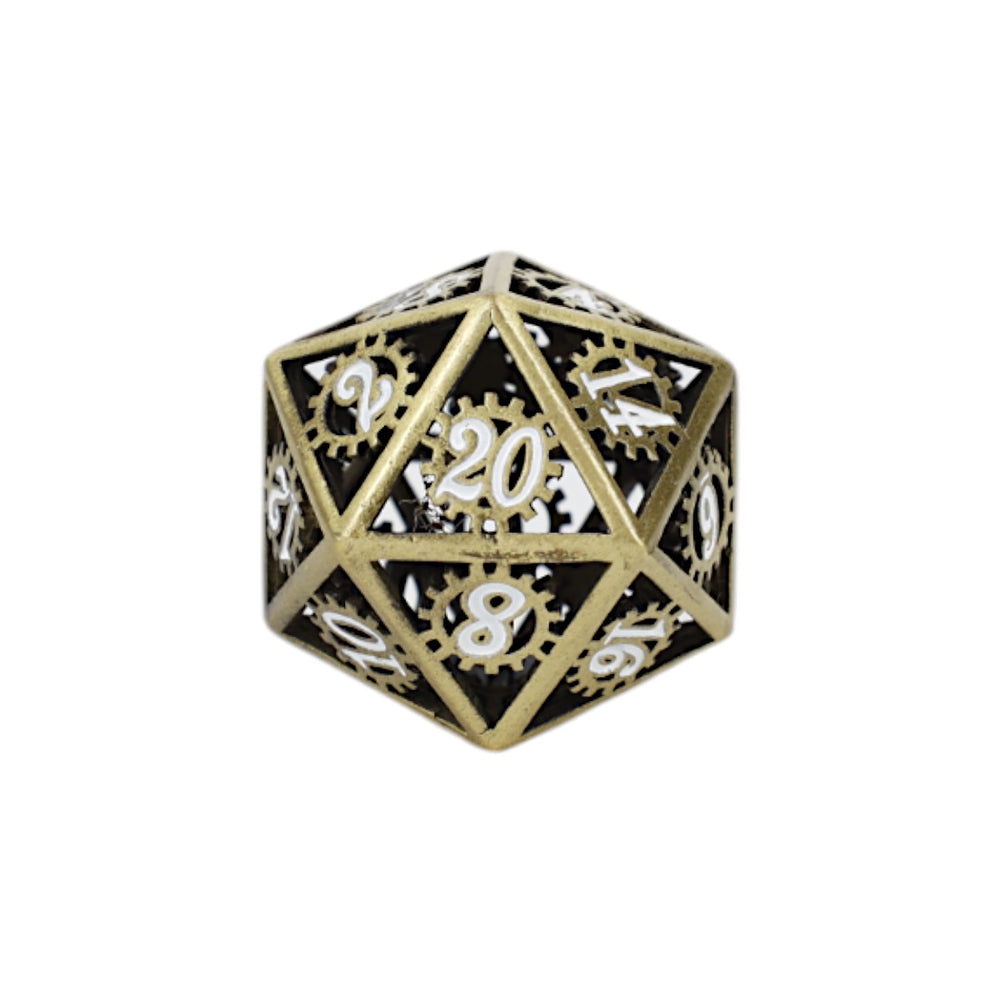 LPG Dice Set: Clockwork Sun - Tarnished Gold