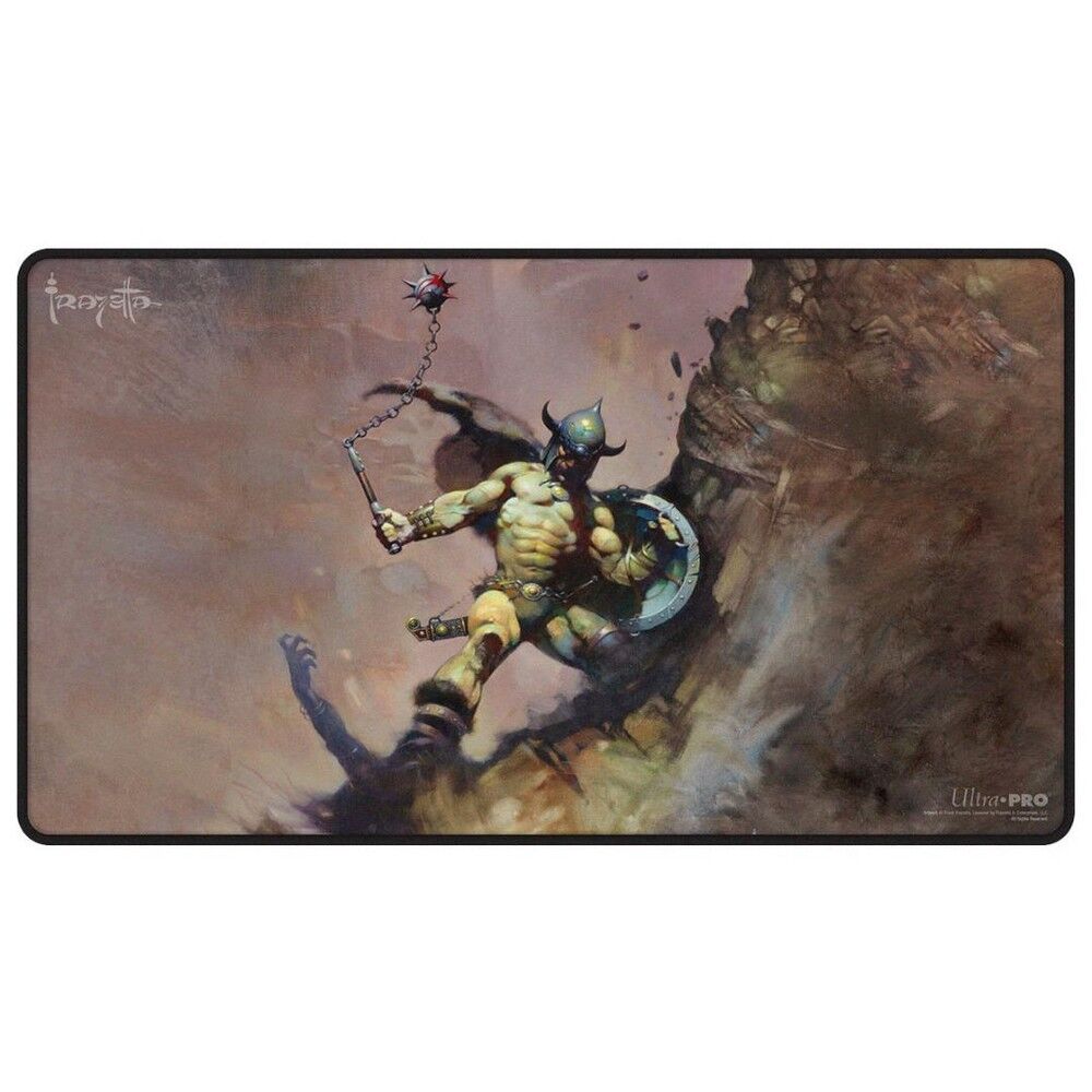 Ultra Pro - Frank Frazetta "Warrior with Ball and Chain" Black Stitched Playmat