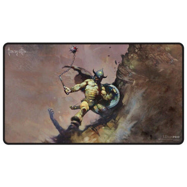 Ultra Pro - Frank Frazetta "Warrior with Ball and Chain" Black Stitched Playmat