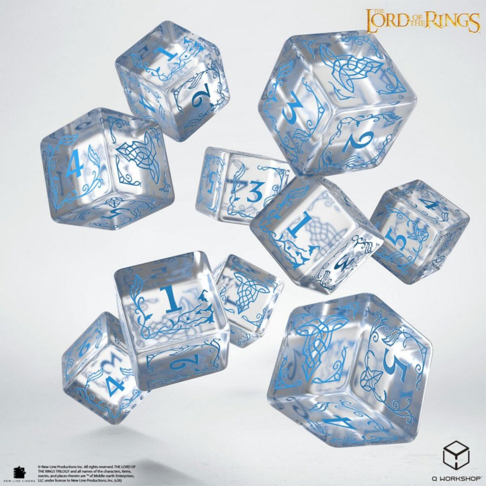 The Lord of the Rings: Rivendell 10xD6 Dice Set - Water