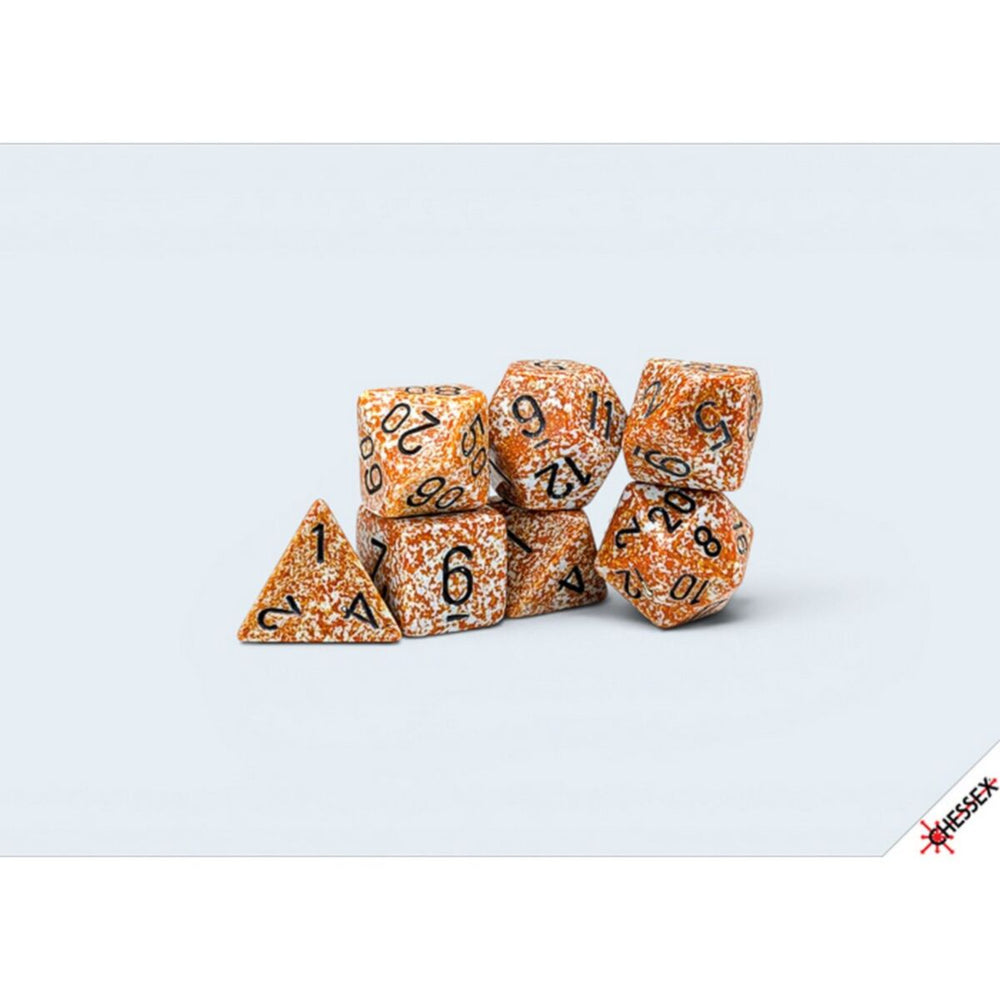 Chessex Speckled Rust Polyhedral 7-Die Set