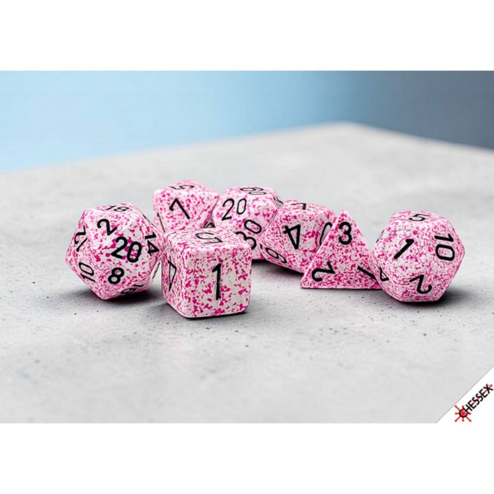 Chessex Speckled Pink Polyhedral 7-Die Set