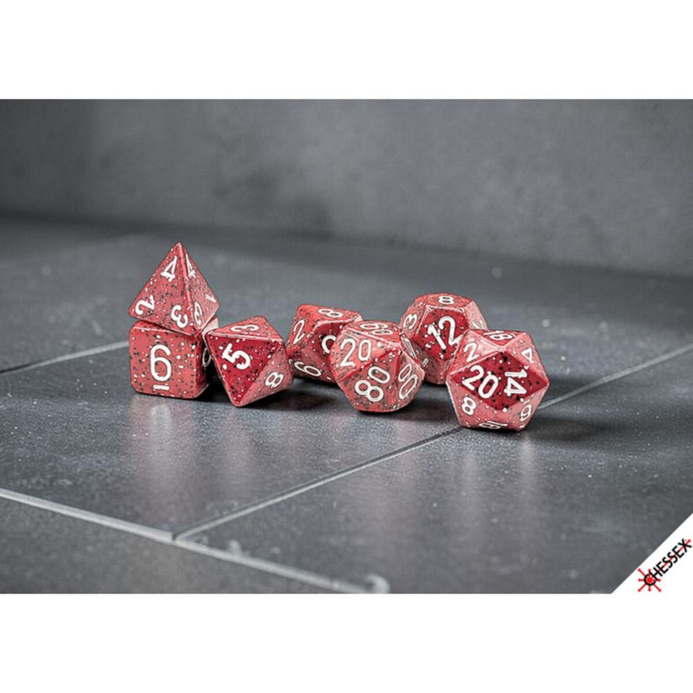 Chessex Speckled Lava Stone Polyhedral 7-Die Set