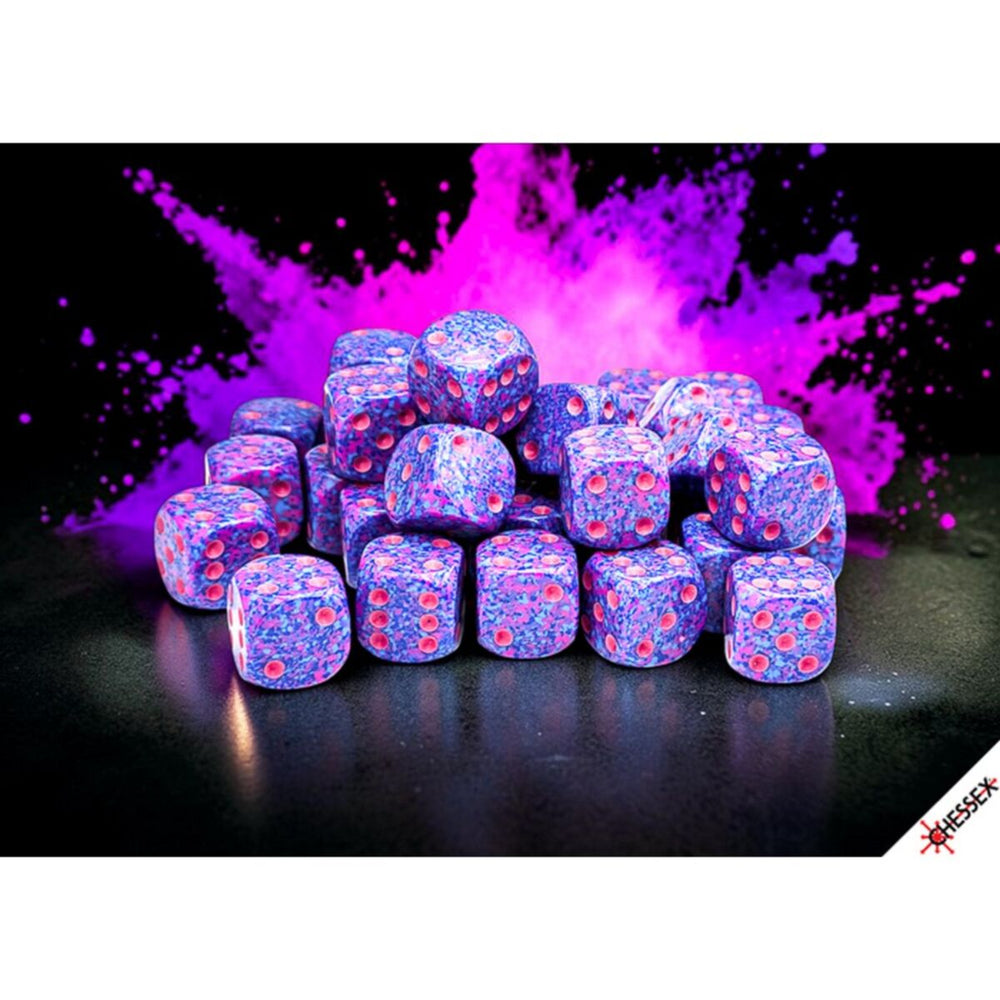 Chessex Speckled Purple Passion 12mm d6 Dice Block (36)