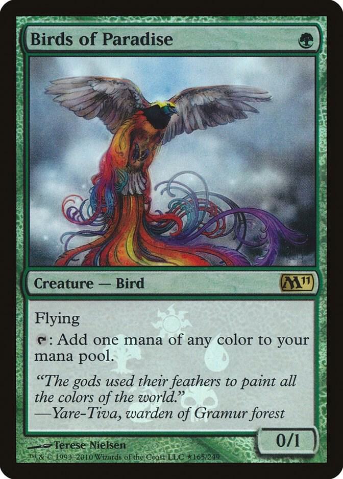 Birds of Paradise [Magic 2011 Buy-a-Box] - Near Mint Foil, Japanese