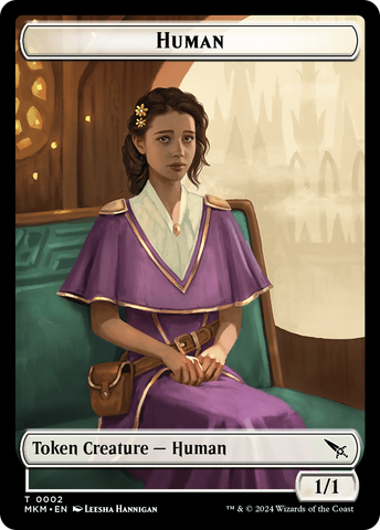 Detective // Human Double-Sided Token [Murders at Karlov Manor Tokens]