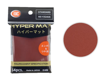 KMC Hyper Mat Sleeves (64pcs) - Red