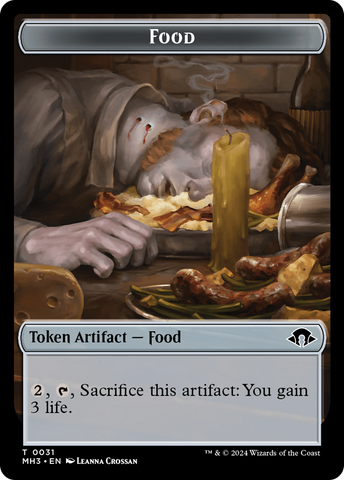 Phyrexian Germ // Food Double-Sided Token [Modern Horizons 3 Tokens]