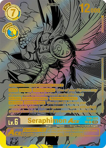 seraphimon digimon card New Black ACE in Card Game Digivolve 1 Cost Great New Seraphimon Makes Your