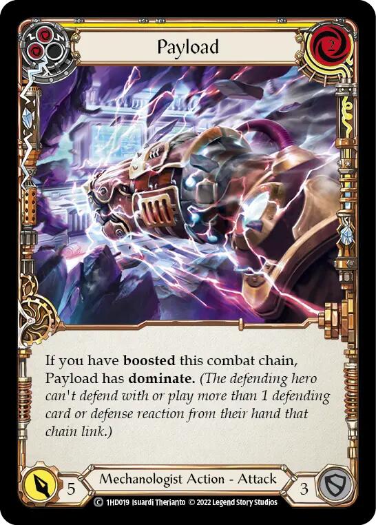 Payload (Yellow) [1HD019] (History Pack 1 Dash Blitz Deck)