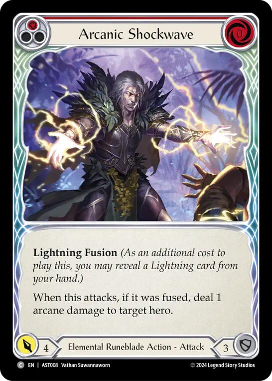Arcanic Shockwave (Red) [AST008] (Armory Deck: Aurora)