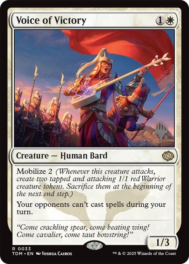 Voice of Victory (Promo Pack) [Tarkir: Dragonstorm Promos]