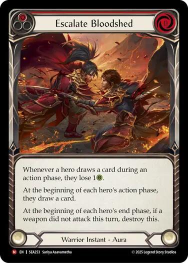Escalate Bloodshed [SEA253] (High Seas)  Rainbow Foil