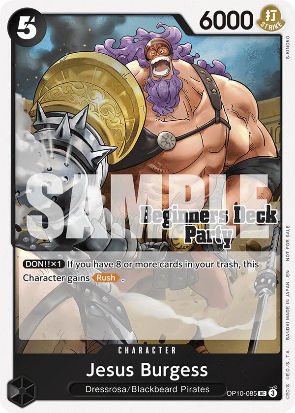 Jesus Burgess (ST-23 - ST-28 Beginners Deck Party) [Participation] [One Piece Promotion Cards]