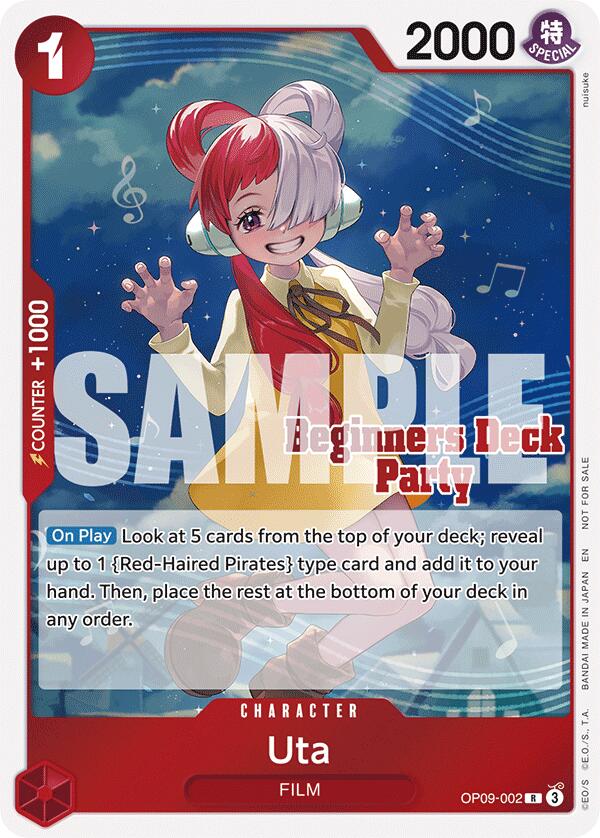 Uta (ST-23 - ST-28 Beginners Deck Party) [Participation] [One Piece Promotion Cards]