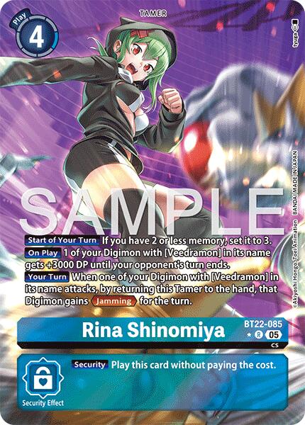 Rina Shinomiya [BT22-085] (Alternate Art) [Cyber Eden]