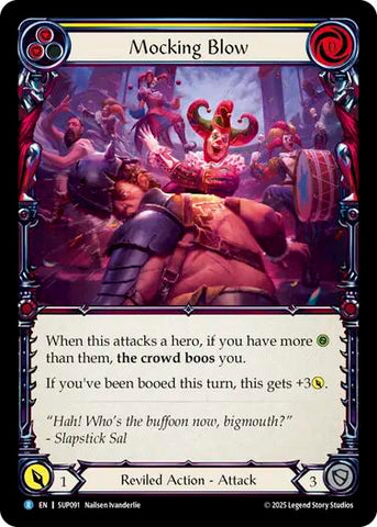 Mocking Blow (Yellow) [SUP091] (Super Slam)  Rainbow Foil
