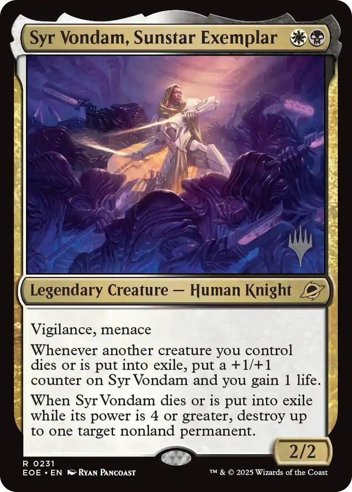 Syr Vondam, Sunstar Exemplar (Promo Pack) [Edge of Eternities Promo Pack]