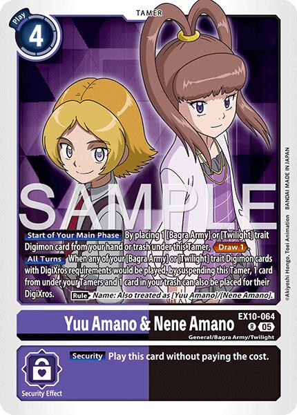 Yuu Amano & Nene Amano [EX10-064] [Sinister Order]