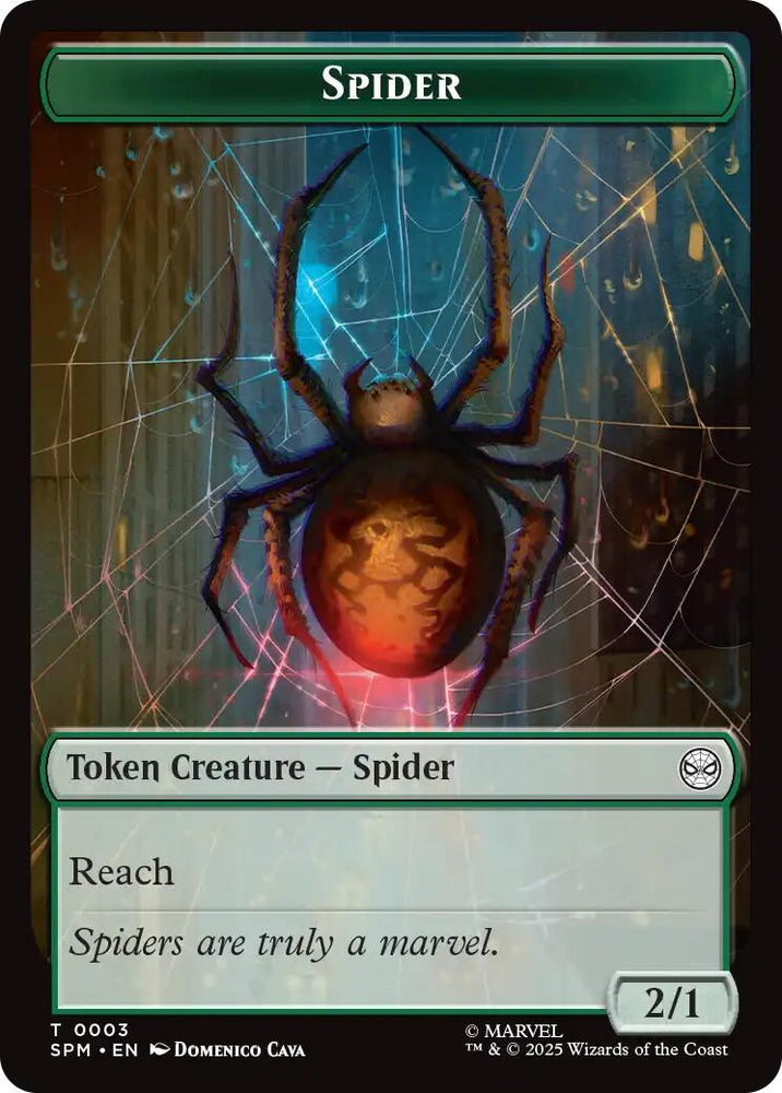 Spider // Illusion Villain Double-Sided Token [Marvel's Spider-Man Tokens]
