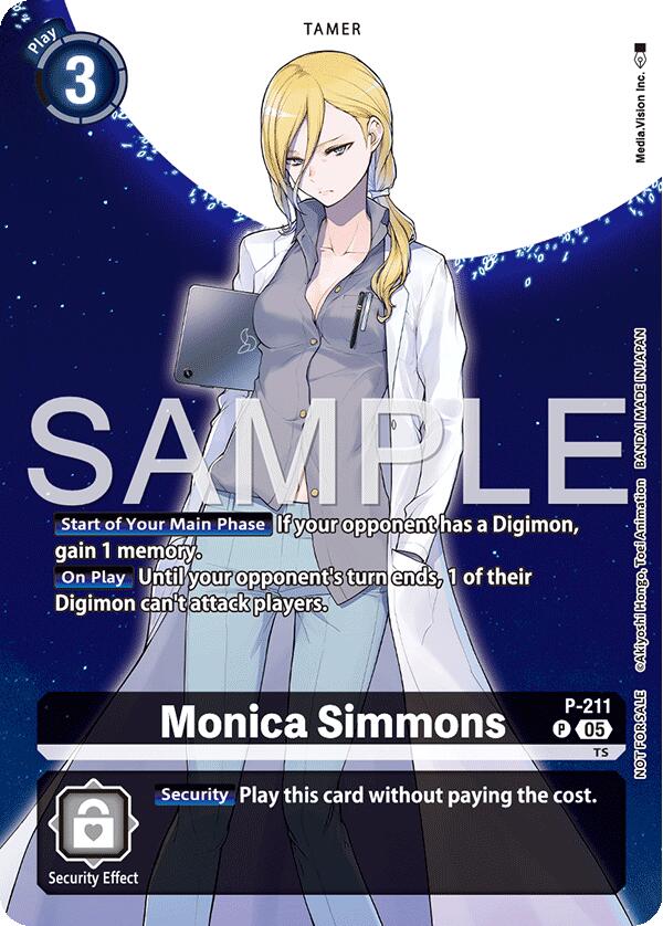 Monica Simmons [P-211] (Hacker's Slumber Box Promotion Pack) [Promotional Cards]