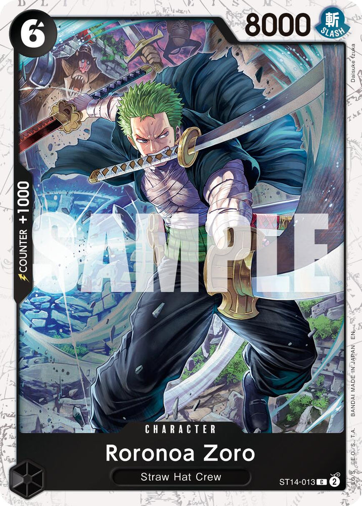Roronoa Zoro (ST14-013) (Pirate Foil) [Premium Booster -The Best- Vol. 2]