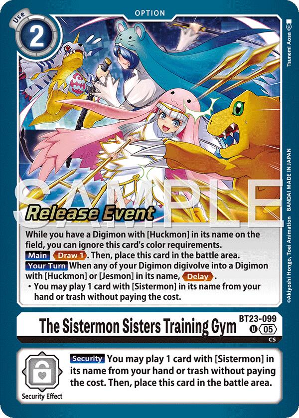 The Sistermon Sisters Training Gym [BT23-099] [Hackers' Slumber Releas