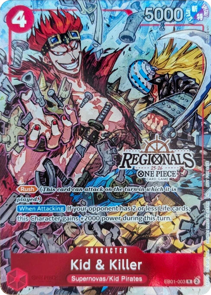 Kid & Killer (CS 25-26 Regionals Textured Chase Promo) [One Piece Promotion Cards]