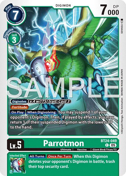 Parrotmon [BT24-049] [Time Stranger]