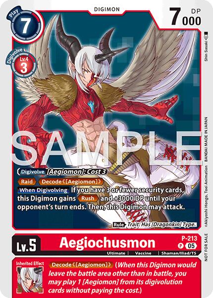 Aegiochusmon [P-213] (Official Store Tournament 2026 Vol. 1) [Promotional Cards]